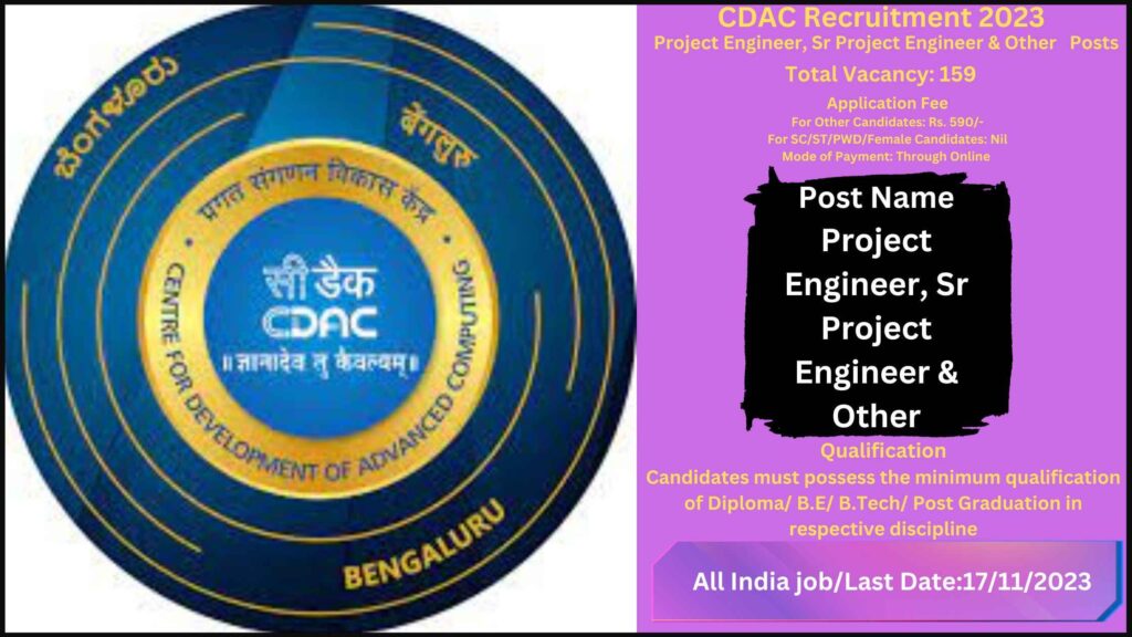 CDAC Recruitment 2023